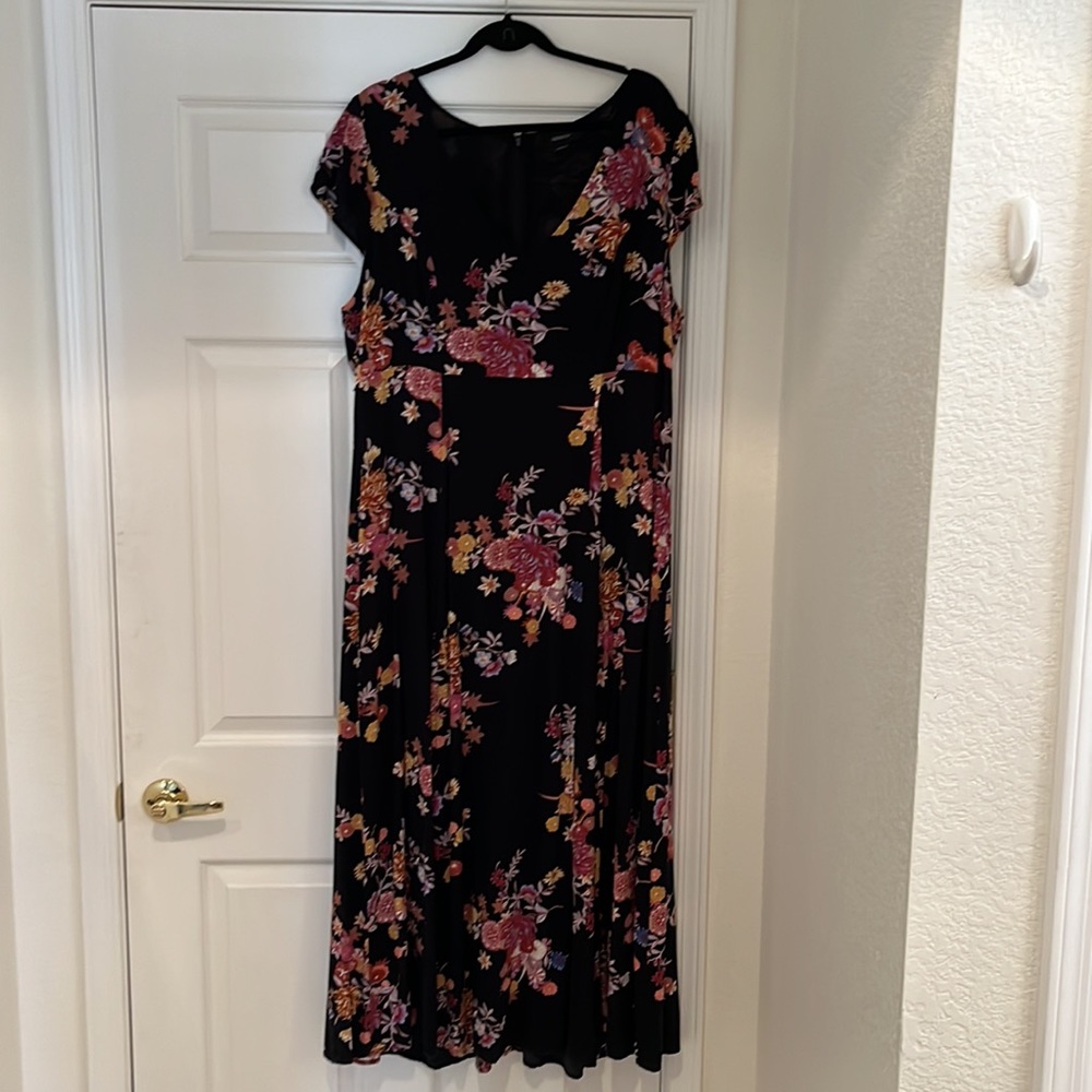 Forever21 Floral Maxi Dress w/ Slit & Shorts